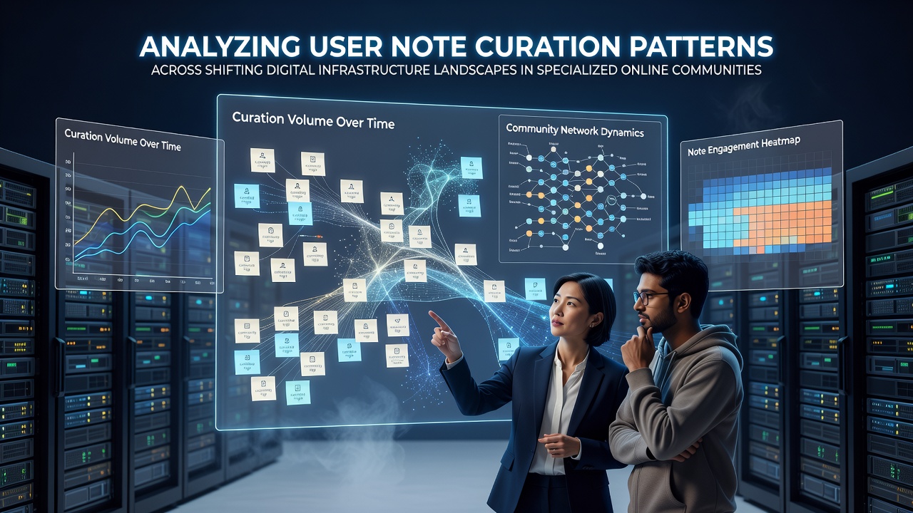 Analyzing User Note Curation Patterns Across Shifting Digital Infrastructure Landscapes in Specialized Online Communities