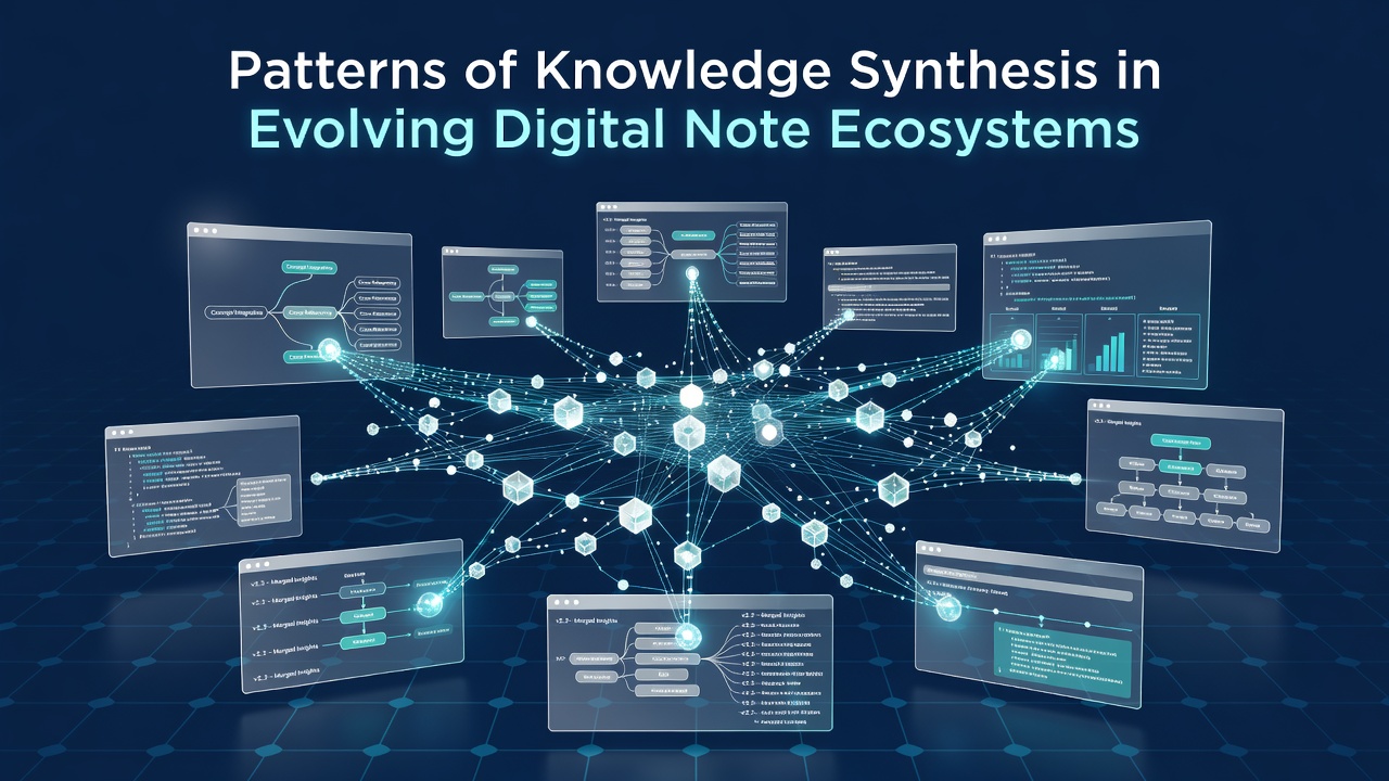 Patterns of Knowledge Synthesis in Evolving Digital Note Ecosystems